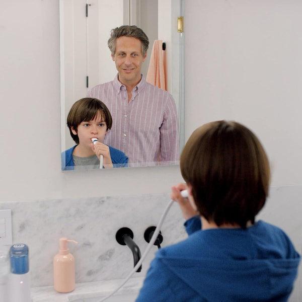Beveled Mirror, Bathroom Mirrors for Wall, Frameless Rectangle Bathroom Mirror with Beveled Edge, Hangs Horizontally or Vertically, Upgraded Packing - MIRRORONS