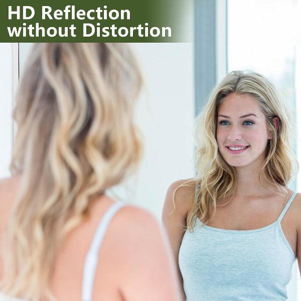 MELOMOIR Oversized Floor Mirror, Free Standing Leaning or Hanging, Suitable for Bedroom Living Room Home Gym Cloakroom, Thin Aluminum Frame, Tempered Glass, Silver - MIRRORONS