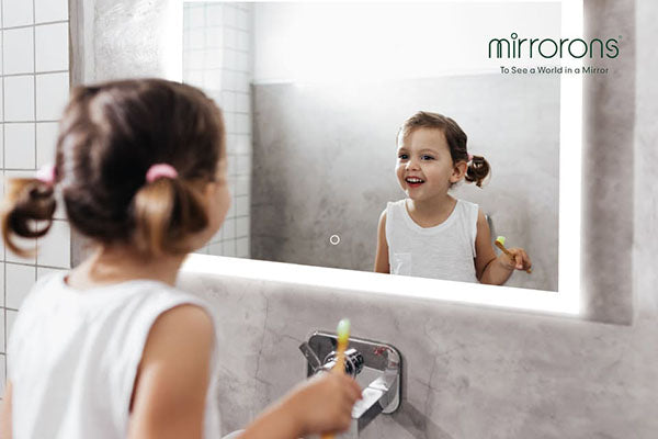 Kid-Friendly Bathroom Magic: How LED Mirrors Make Safety & Fun Shine - MIRRORONS