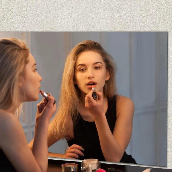 Frameless Mirror, Wall Mirror, Modern Rectangle Bathroom Mirrors for Wall with Polished Edge, Horizontally or Vertically,Shatterproof Mirror - MIRRORONS