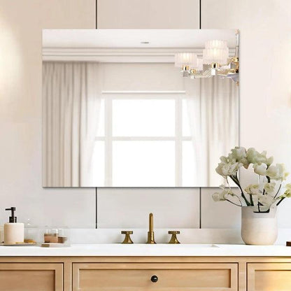 Frameless Mirror, Wall Mirror, Modern Rectangle Bathroom Mirrors for Wall with Polished Edge, Horizontally or Vertically,Shatterproof Mirror - MIRRORONS