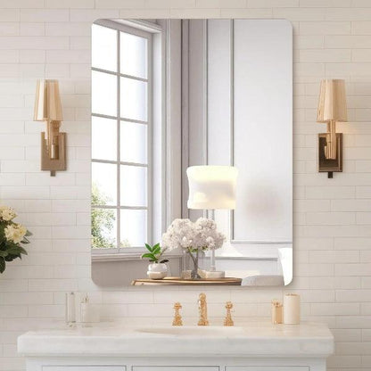 Frameless Mirror, Wall Mirror, Modern Rectangle Bathroom Mirrors for Wall with Polished Edge, Horizontally or Vertically,Shatterproof Mirror - MIRRORONS