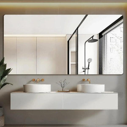 Frameless Mirror, Wall Mirror, Modern Rectangle Bathroom Mirrors for Wall with Polished Edge, Horizontally or Vertically,Shatterproof Mirror - MIRRORONS